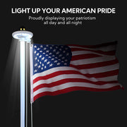DIY Solar Flagpole Light with Photocell 9/16" Top Mounted