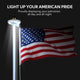 DIY Solar Flagpole Light with Photocell 9/16" Top Mounted