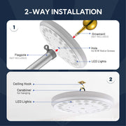 DIY Solar Flagpole Light with Photocell 9/16" Top Mounted