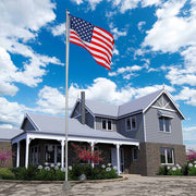 DIY Aluminum Sectional Flagpole Kit with US Flag(20/25/30FT Options)