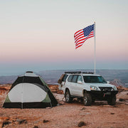 DIY Aluminum Sectional Flagpole Kit with US Flag(20/25/30FT Options)