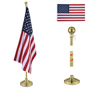 6ft Indoor Flag Pole with Stand (Ball Eagle Optional)
