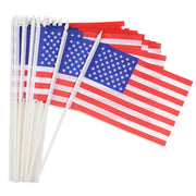 DIY 8"x5" Mini American Flags on Stick for Yard Bulk(12ct or 24ct)