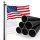 DIY 13-Gauge Aluminum Flag Pole for House (20/25/30FT Options)