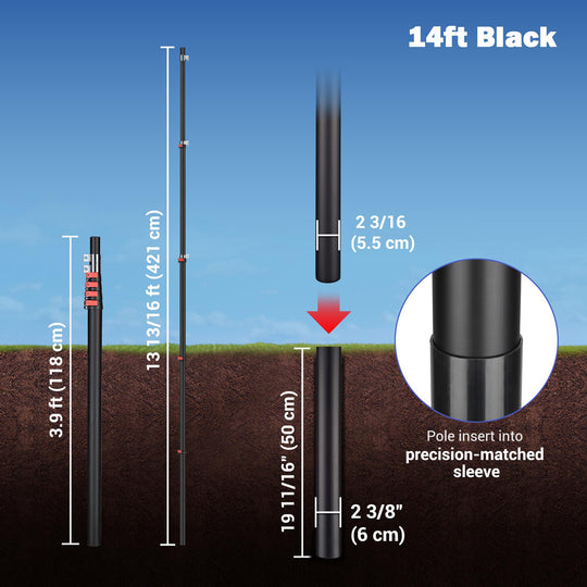 14ft / Black