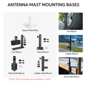 DIY Aluminum Antenna Mounting Pole