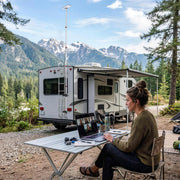 DIY Telescoping Pole with Dish & Ladder Mount for Starlink Mini