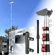 DIY Telescoping Pole with Dish & Ladder Mount for Starlink Mini