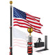 DIY Tailgating Flag Pole Outdoor Camp Locator Flagpole (20ft,25ft,30ft)