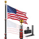 DIY Tailgating Flag Pole Outdoor Camp Locator Flagpole (20ft,25ft,30ft)