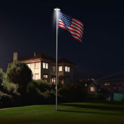 DIY Aluminum Flag Pole with Solar Light 13 Gauge (20/25/30FT Options)