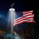 DIY 13Gauge Sectional Flag Pole with Solar Light Luxury Eagle (20/25/30FT)