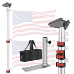 DIY 14 ft Aluminum Telescoping Starlink Pole Mini Pipe Mount, Tailgating