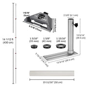 DIY Aluminum Telescoping Starlink Pole Mini Pipe Mount, Tailgating