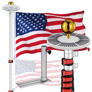 DIY Tailgating Lighted Flagpole for Outdoor Camping
