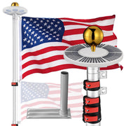 DIY Tailgating Lighted Flagpole for Outdoor Camping