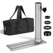 DIY 16"x6" Metal Telescoping Tailgating Flagpoles Tire Stand