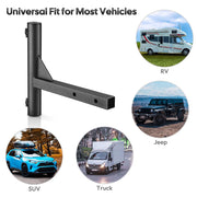 DIY Hitch Flag Pole Mount for 1 9/16" Receivers & 1"-2" Poles