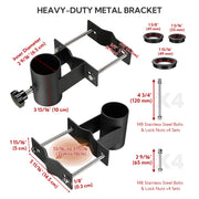DIY RV Ladder Mounted Flagpole Holder for 1" to 2 3/8" Pole