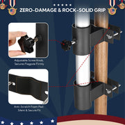 DIY RV Ladder Mounted Flagpole Holder for 1" to 2 3/8" Pole