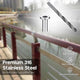 DIY T316 Grommets Sleeves for Deck/Level & Stair Posts 1/8"-3/16"