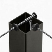 DIY Railing Post - 2x2x36in T304 Stainless Steel Single Corner Post 16-Gauge