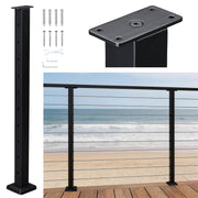 DIY Railing Post - 2x2x36in T304 Stainless Steel Level Post 16-Gauge