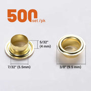 DIY Solid Copper Brass Grommets and Washers for Hole Punch