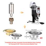 DIY #2 Self-Piercing Grommet Dies for Automatic Grommet Machines