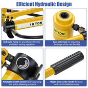 DIY 10-Ton Hydraulic Punch Driver Tool Kit w/ 6 Dies