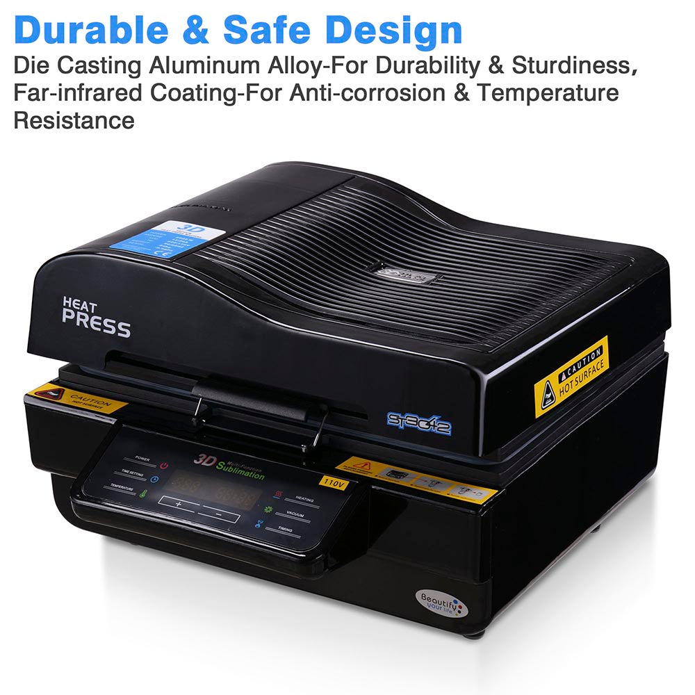 DIY 3D Vacuum Heat Transfer Press Sublimation Machine