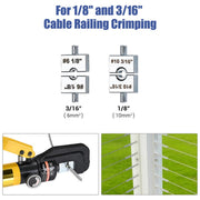 DIY 10-Ton Hydraulic Cable Wire Crimp Tool with 9 Dies