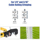 DIY 10-Ton Hydraulic Cable Wire Crimp Tool with 9 Dies