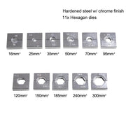 DIY 16-Ton Hydraulic Cable Wire Crimp Tool with 11 Dies