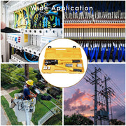 DIY 16-Ton Hydraulic Cable Wire Crimp Tool with 11 Dies