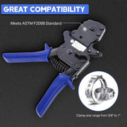 DIY PEX Pipe Tube Ratchet Cinch Clamp Tool 3/8" - 1"