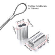 DIY Wire Rope Ferrule Aluminum Oval Sleeves
