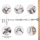 DIY Wire Rope Clip Stainless Steel Cable Fasteners 18ct.