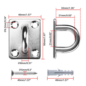 DIY Eye on Plate 304 Stainless Steel