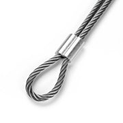 DIY 3/16" Wire Rope Ferrule Aluminum Oval Sleeves 100ct.