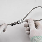 DIY 3/16" Wire Rope Ferrule Aluminum Oval Sleeves 100ct.