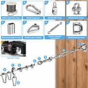 DIY Wire Rope Clip Stainless Steel Cable Fasteners 18ct.