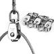 DIY M15 Wire Rope Pulley Block Swivel Top Hook 304 Stainless Steel 6ct.