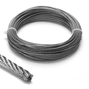 DIY 7x7 Wire Rope T304 Stainless Steel Cable 1/16"x100' (1.5mm)