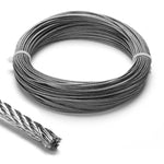 DIY 7x7 Wire Rope T304 Stainless Steel Cable 1/16"x100' (1.5mm)
