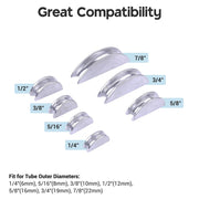 DIY Manual Pipe Tube Bender Conduit Bender w/ Aluminum Dies