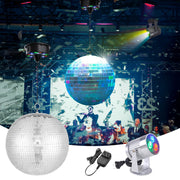 DIY 12 in. / 16 in. Disco Ball and RGB Light Set Motorized