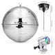 DIY 16 in. Disco Ball and RGB Light Set Motorized