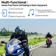 DIY Helmet Intercom Headset Bluetooth 5.1 FM Radio 2 Riders