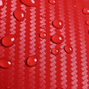 DIY 3D Red Carbon Fiber Hood Wrap Auto Vinyl Wrap Roll 5x98ft